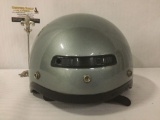 Hong Jin Crown Corp. motorcycle helmet from Korea, approx. 12x10x8 inches.