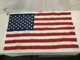 United States flag made of 100% Nylon by Annin Flagmakers, made in U.S.A, some minor stains on edge