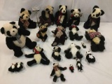 Panama stuffed animal collection, 19 bears in all, incl. brands Boyds Bears, Mohair Bear Collection