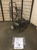 Generac 1750PSI High Pressure Washer no.0799-0 w/ wheels, handle, manual, & sprayer. Sold as is.