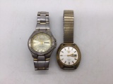 Vintage mens Seiko 21 jewels wristwatch & Mens Armitron wristwatch