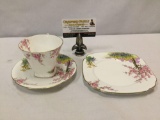 3 piece tea cup set by Standard China - corner shape 788697, made in England