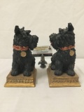 Vintage Scotty Dog bookends. Approx 5x5x8 inches.