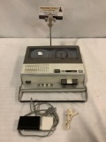 Vintage Aiwa portable reel to reel tape recorder with mic. Untested.