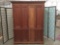 Large 2-piece Hooker Furniture lighted computer hutch w/ 2-drawers