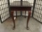 Bombay cherry wood end table - matches previous lot