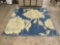Blue/tan outdoor reversible patio rug from Patio Mats