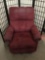 Red La-Z-Boy reclining chair - needs cleaning or new upholstery