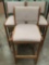 3x upholstered high chairs