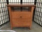 Modern mission style file cabinet with shelf. Approx 24x24x18 inches. 2101.139