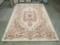 Royal Palace handmade wool rug w/ stately floral designs.