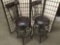 2 modern swiveling bar stools