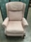 Vintage pink wingback chair, see pics/description - as is