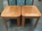 2x wood end tables