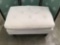 Modern white ottoman. Approx 28x20x16 inches.