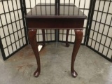 Bombay cherry wood end table - matches previous lot