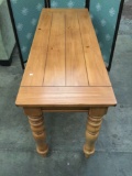 Modern pine hall table with rustic charm