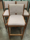 3x upholstered high chairs