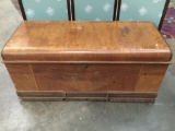 Vintage waterfall cedar chest