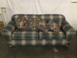 Lilly plaid couch in good cond - matches previous lot