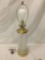 Vintage lamp with cut glass base.