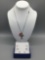 HSN Cross pendant w/ changeable magnetic centerpieces