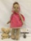 2 vintage dolls incl. cloth baby doll (no maker mark) and Australia gift koala bear