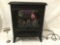 Electric fireplace style heater by Electralog, tested & heat working, needs bulb.