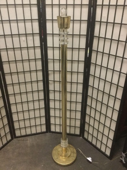 Vintage metal and acrylic floor lamp. Tested & working.