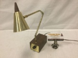 Vintage mid century desk lamp, tested & working