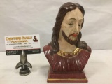 Vintage HOLLAND MOLD Co. hand painted Jesus Christ bust