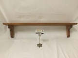 Vintage wood wall mounting shelf