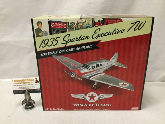 Texaco Wings of Texaco series 1:30 Scale Die Cast model airplane. 1935 Spartan Executive 7W. In box.