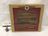 Wings of Texaco series 1:30 Scale Die Cast model airplane. 1935 Spartan Executive. In original box,