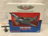 Vintage Fuel Phillips 66 1:39 scale diecast model airplane bank. 1935 Spartan Executive 7W. In box.