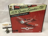 Texaco Wings of Texaco series 1:30 Scale Die Cast model airplane. 1935 Spartan Executive 7W. In box.