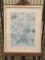 nicely framed Floral Print - Fleurs des champs - approx. 31x24 inches