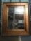 Huge wooden wall mirror w/ carved detailing along edges, some minor wear, see pics.
