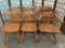 6x vintage wood chairs