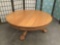 Vintage round claw foot coffee table, approx. 42 x 42 x 16 inches
