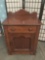 Vintage wood cabinet w/ 1 drawer and lower cabinet