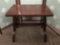 Vintage mahogany wood stool, shows wear from age, see pics.