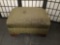 Vintage Toth's Custom (Seattle, WA) ottoman w/ green upholstery - 60% cotton/40% horsehair, see