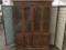 Large Broyhill (?) 2-piece lighted china hutch w/ 3-cabinets