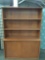 Wooden china cabinet / display shelf with sliding doors & 3-shelves