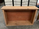 Vintage wood book case, missing shelves, sold as is