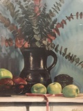 Limited Edition framed still life print artwork by Sanders McNeal #ed 799/3000 approx. 33x29 inches