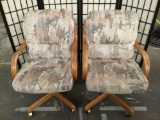 Pair of Douglas Furniture office chairs on casters