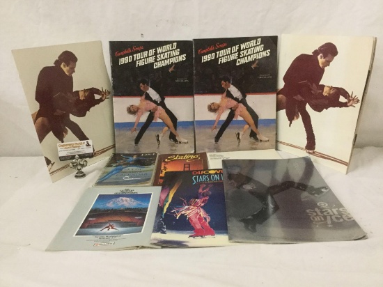 Lot competitive figure skating programs and calendars