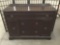 Vintage wooden buffet, shows surface wear, approximately 48x18x37 inches.